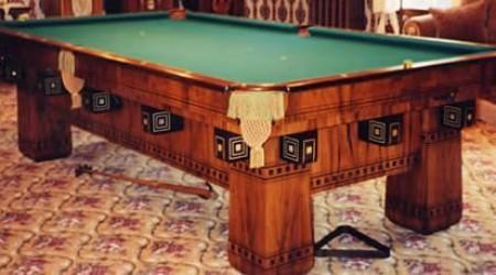 The Alexandria, restored antique billiard table