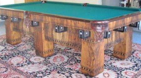 The Alexandria, a fully restored antique billiard table by Billiard Restoration Service