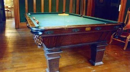 The Algeria - restored antique pool table by Billiard Restoration Service
