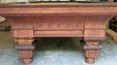Fully restored antique European III billiards table