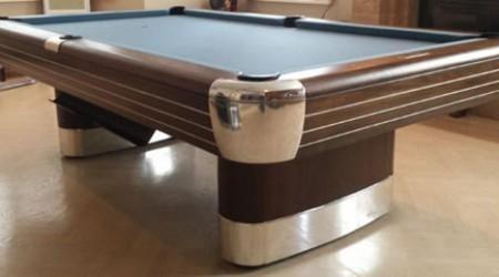 A fully restored antique pool table by Billiard Restiration: The Anniversary