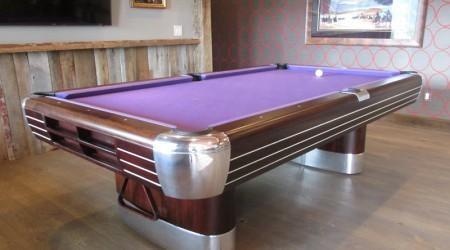 Restored antique pool table: The Anniversary