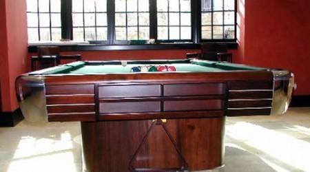 Restored antique pool table, The Anniversary by Brunswick