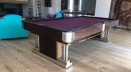 Restored Brunswick Exposition billiards table