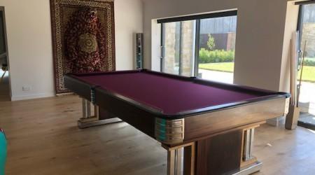 Professional restoration: Exposition billiards table