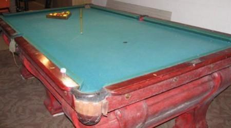 Pool table antique, the F.X. Ganther