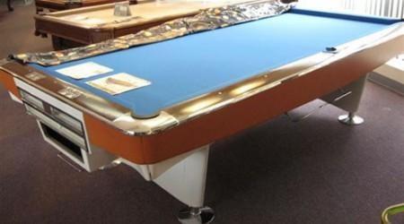 Gold Crown I, fully restored antique pool table