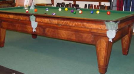The Grand, a fully-restored antique billiards table