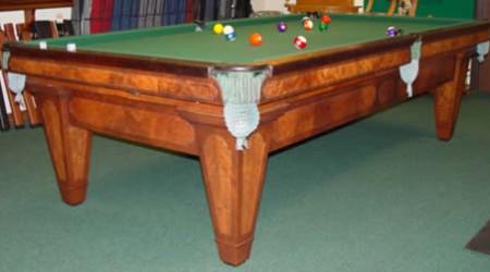Antique fully-restored pool table The Grand
