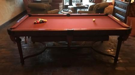 Antique Home Club restored billiards table