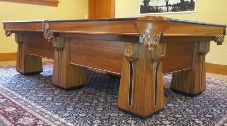 Restoration piece: Arcadian billiards table