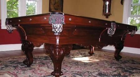 Restored August Jungblut billiard table