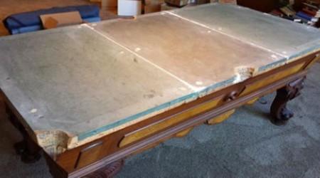 Installing The August Jungblut California - Fully Restored Antique Billiard Table by Billiard Restoration Service