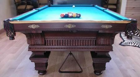 Restored pool table, The Jewel