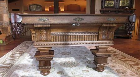 The Jewel: Restored antique billiards table