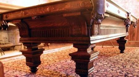 The Jewel, an orginal antique billiard table restored by Billiard Restoration Service