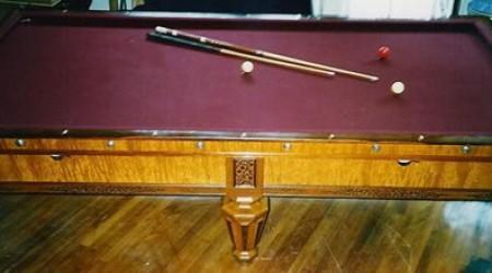 Kavanagh & Decker antique billiards table with fretwork