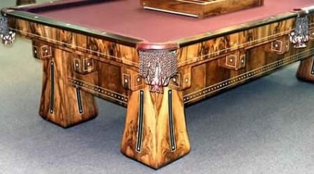 The Kling, restored antique pool table