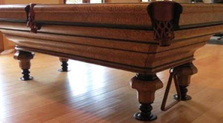 After restoration, The Maillard antique pool table