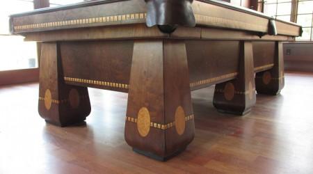 Professional restoration of antique Medalist billiards table