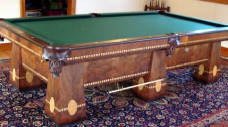 Antique Brunswick Medalist pool table, restored