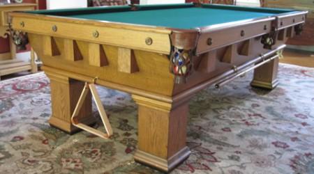 Antique pool table The Monterey Mission, fully restored Brunswick