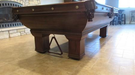 Antique Newport billiards table, fully restored