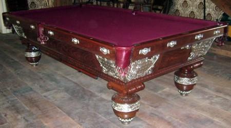 he Northern pool table after restoration