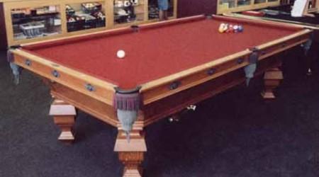 The OG Novelty, an antique billiards table fully restored