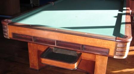 Fully restored antique, The Paramount billiards table
