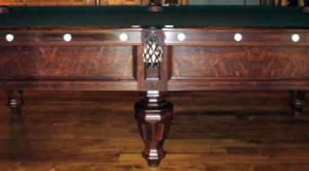 Beautifully restored antique Phelan & Collender billiards table