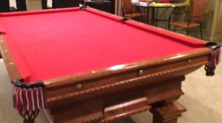 Complete restoration: Pride of Cleveland billiards table