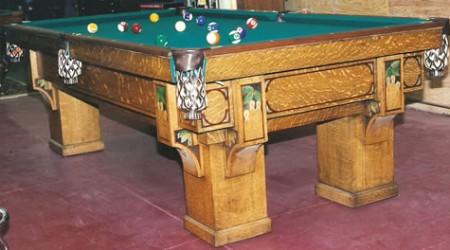 Restored Ramada antique billiards table for sale