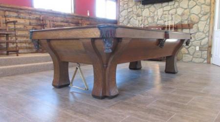 Restoration of an antique Rochester pool table