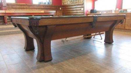 The Rochester antique billiards table restoration complete