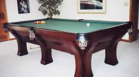 The Rochester six leg pool table restored