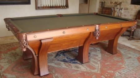 Restored Rochester billiards table