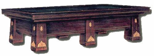 The Royal, antieque pool table's old catalogue image