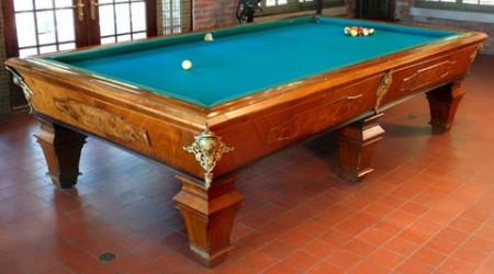 Restored antique billiards or pool table, The Strahan