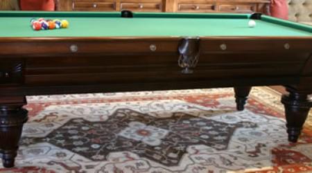 Fully restored Sunburst Union League antique pool/billiards table
