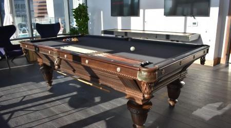 Fully restored Improved Union League billiards table