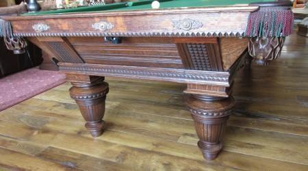 Billiards restoration: Improved Union League pool table