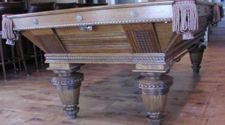 Improved Union League biliards table, restored