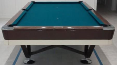 Antique Viscount pool table following complete restoration