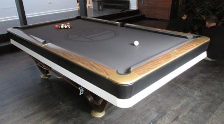 Professional restoration of an antique billiards table: The Viscount