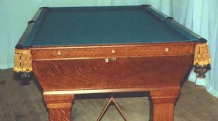 Actual restored Wellington billiards table