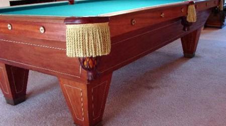 Restored YMCA Special, an antique pool table