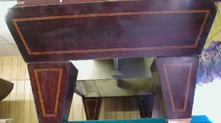 YMCA Special, antique billiard table before restoration
