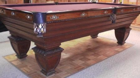 Restoration of an antique billiards table: Pendennis