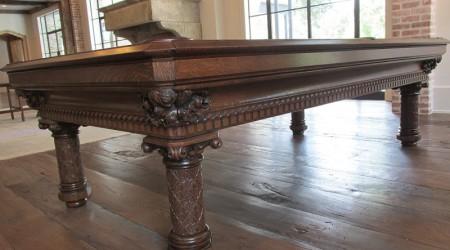 Antique billiards table, the European Gothic